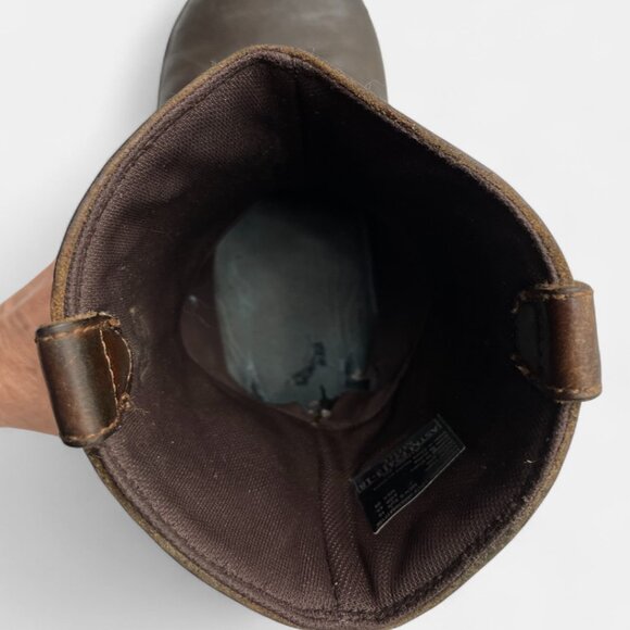 Herman Survivors Men's 10 Leather Steel Toe Waterproof Boots Cowboy Work Biker - Picture 13 of 14